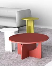 Contrasting red & white colour design. Modern Coffee Dining And Side Tables Workspace Ae Dubai