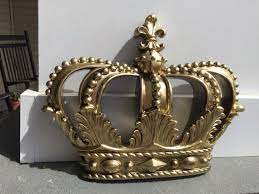 Crown Gold Wall Decor Shabby Chic