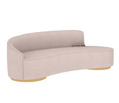 Buy Osbert 3 Seater Curved Sofa Cotton