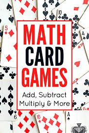 kids math card games all you need is a