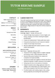 This is an accessible template. Teacher Resume Samples Writing Guide Resume Genius