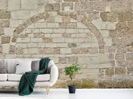 Old Stone Wall With Arch Photo Wallpaper