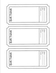 Exit Ticket Template By Science Teaching Junkie Inc Tpt