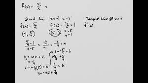 Equation For The Secant Line