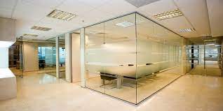glass office partitions in fairview