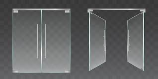 Free Vector Clear Glass Doors Open