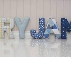 Large Fabric Wall Letters Lilymae