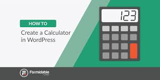 create a calculator in wordpress easy