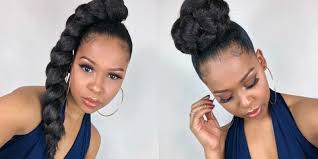 On any occasion and with any ootd, a casual play with the different braiding styles, lengths, thicknesses, patterns, and cute accessories to create a glamorous look. 12 Bomb Jumbo Braided Ponytail Hairstyles Page 12 Of 12 Black Naps Natural Proud Sistas