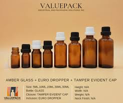 50ml Amber Glass Bottle With Euro