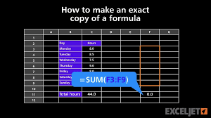 How To Make An Exact Copy Of A Formula