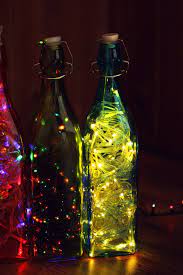 Glass Bottle Decoration With Lights