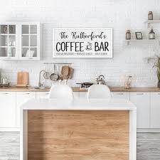 Coffee Bar Decor Kitchen Sign Coffee