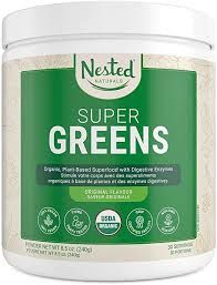 Amazon.com: Super Greens | #1 Green Superfood Powder | 100% USDA Organic  Non-GMO Vegan Supplement | 20+ Whole Foods (Spirulina, Wheat Grass,  Barley), Probiotics, Fiber & Enzymes (Original, 30 Servings) : Health &  Household