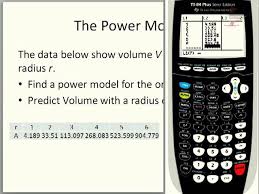Power Regression On The Ti 84 You