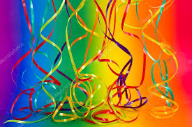 colorful party decoration rainbow