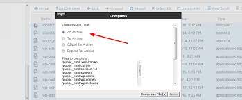 how to compress and extract files in cpanel