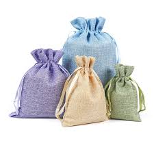 small cloth bag hemp drawstring bundle