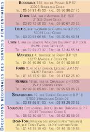 coordonnees des prisons de france