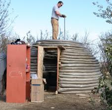 an earthbag sauna