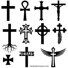 cross symbol silhouette vector images
