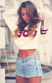 Image result for shorts with a crop top