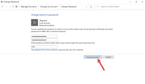 Changing an existing password works slightly differently: How To Change Another User S Password In Windows 10