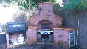 Outdoor Brick Fireplace Bbq Restoration
