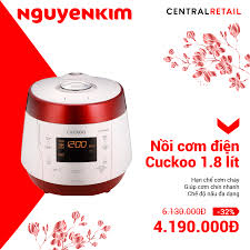 NguyenKim (nguyenkim.com) - Nồi cơm điện Cuckoo 1.8 lít CRP-PK1000S 🌟Hạn  chế cơm cháy 🌟Công suất 1150W giúp cơm được chín nhanh chóng 🌟Lòng nồi  tráng lớp chống dính, hạn chế cơm