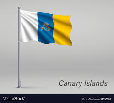 waving flag canary islands region