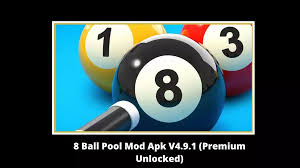 8 ball pool is a game for android that allows you to play against people from all over the world via the internet in turns to see who is the best. 8 Ball Pool Mod Apk V4 9 1 Premium Unlock Unlimited Coins