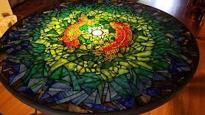 glass on glass mosaic table how to mosaic