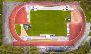 running track dimensions and layout