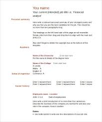 Blank Resume Template Microsoft Word   http   www resumecareer info 