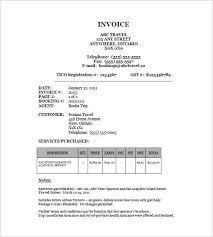 26 travel invoice templates pdf