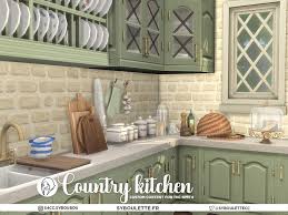 sims resource country kitchen cabinet