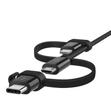Universal Cable With Micro Usb Usb C And Lightning Connectors
