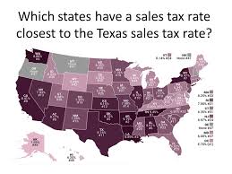 Which States Have A Sales Tax Rate Closest To The Texas