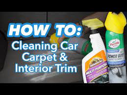 to clean car carpet and interior trim