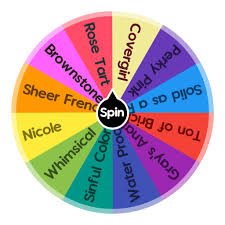 nail polish spin the wheel random