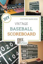 vintage baseball scoreboard wall decor