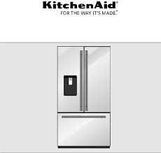 Capacity, freezer located ice dispenser, interior water dispenser, led lighting, stainless steel colour canada Kitchenaid Krfc704fss Krfc704fps Krfc704fbs User Manual