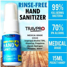 travpro hand sanitizer spray 15ml
