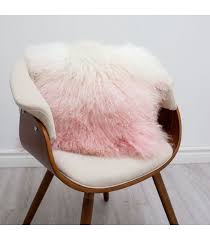 pink ombre mongolian pillow fursource com