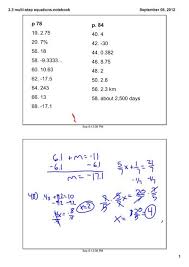 2 3 Multi Step Equations Notebook