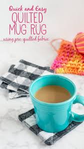 how to make quilted mug rugs using pre