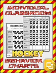 Hockey Individual Classroom Behavior Chart Editable On Google Slides