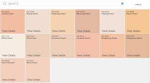 sherwin williams peach paint colors