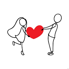 love couple silhouette in psd