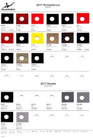 honda paint codes color charts